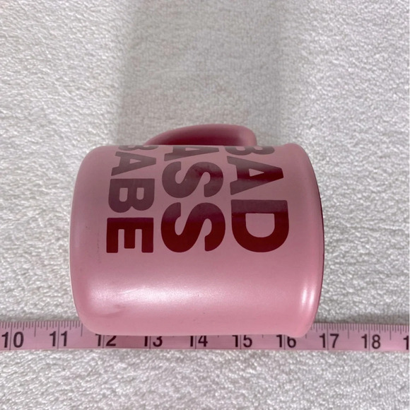 Abbott Pink Burgundy Ceramic Bad Ass  Babe Mug Coffee Cup - Picture 11 of 12